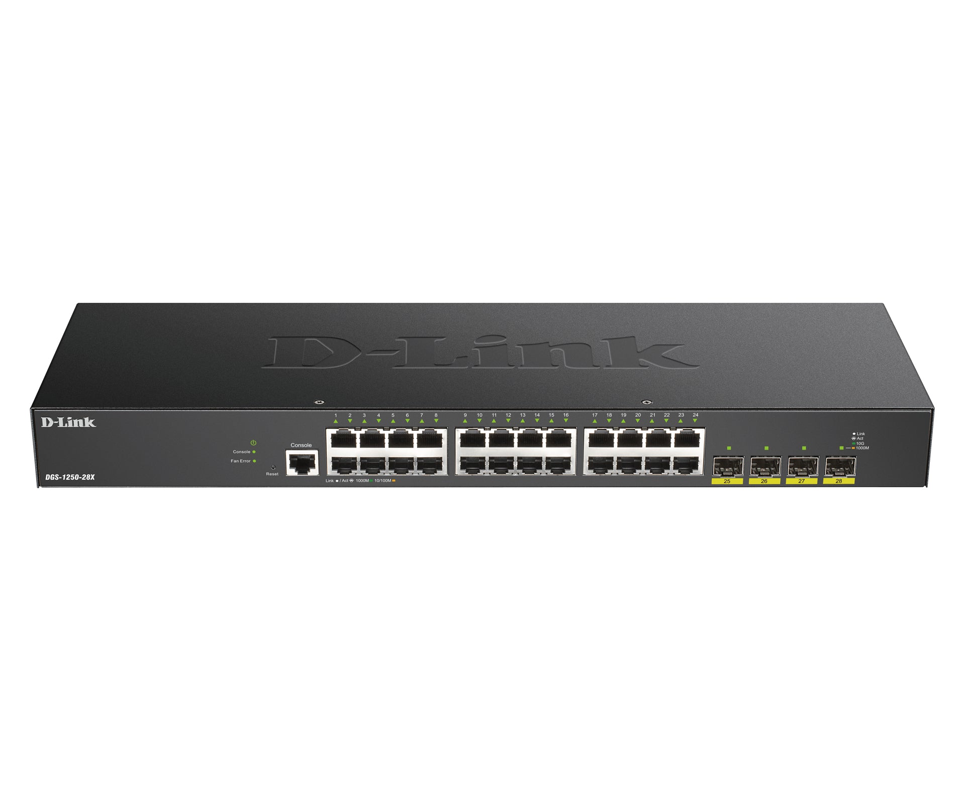 D-Link DGS-1250-28X Géré L3 Gigabit Ethernet (10/100/1000) Noir