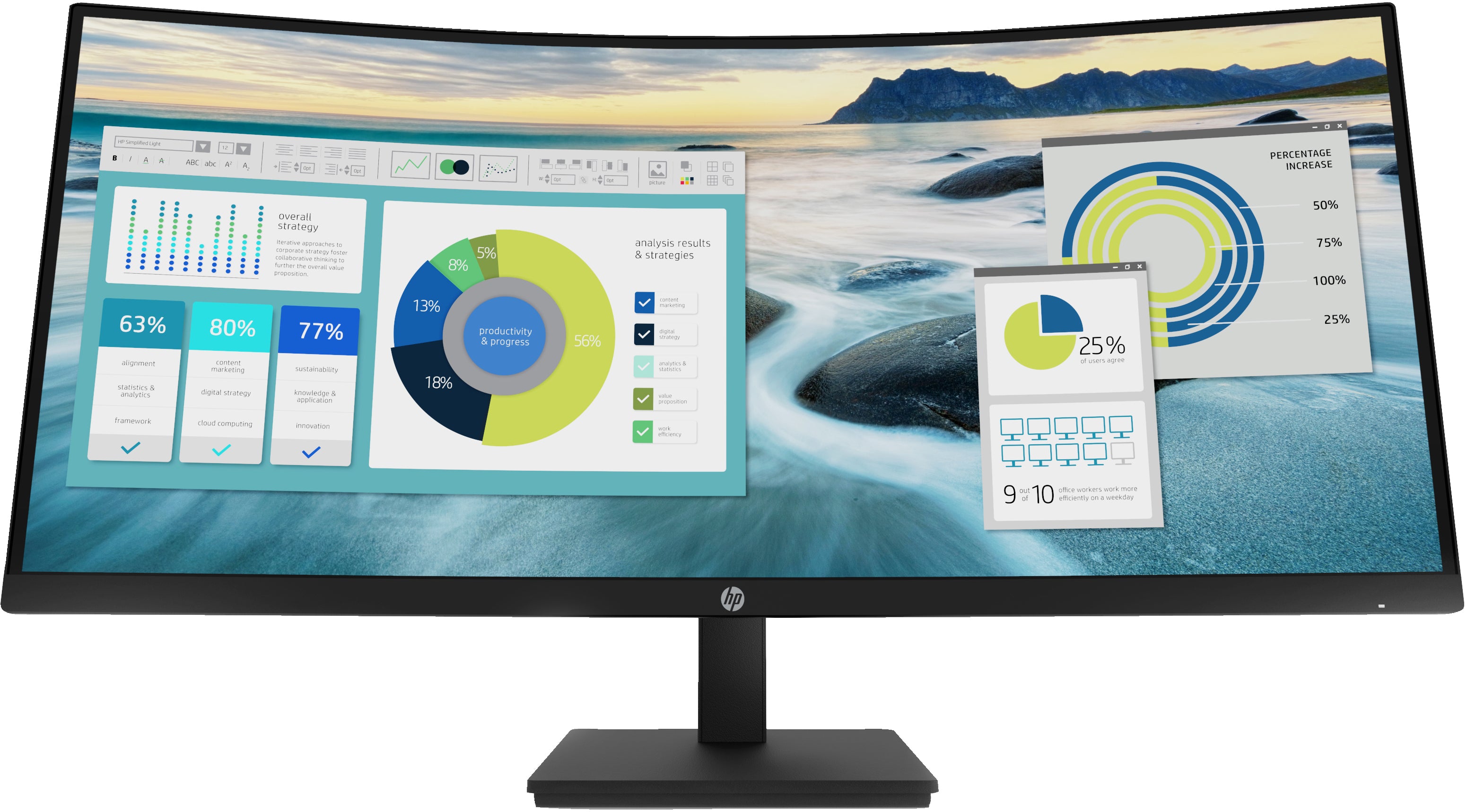 HP Écran incurvé P34hc G4 WQHD USB-C