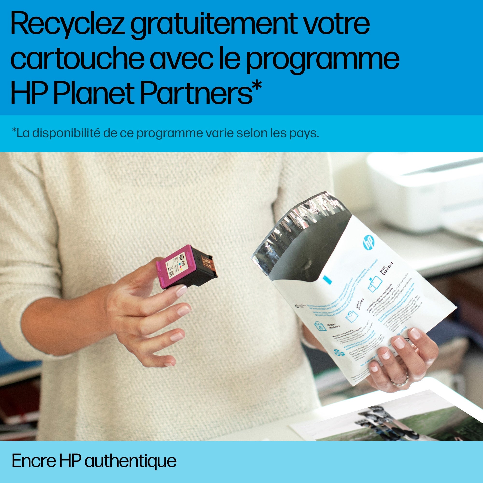 HP Cartouche d’encre 303 trois couleurs authentique