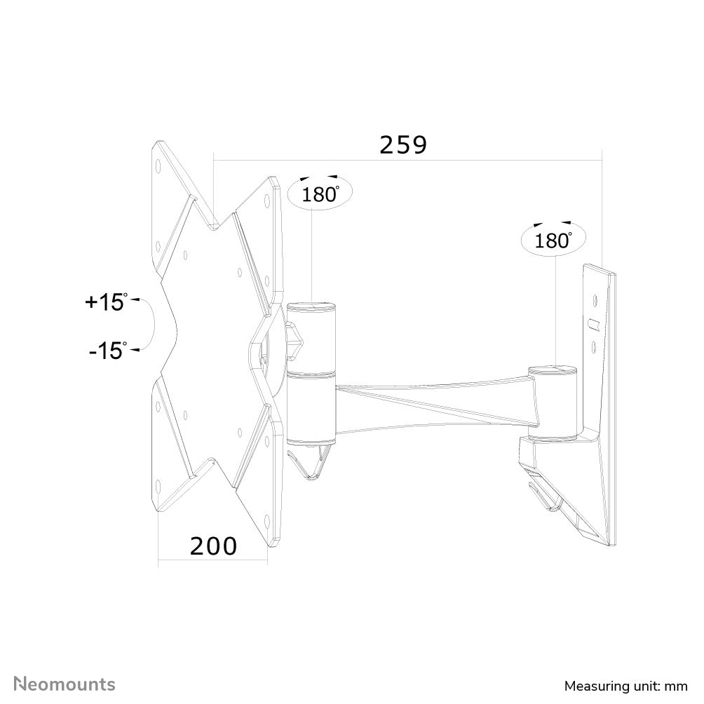 Neomounts support mural pour tv/moniteur