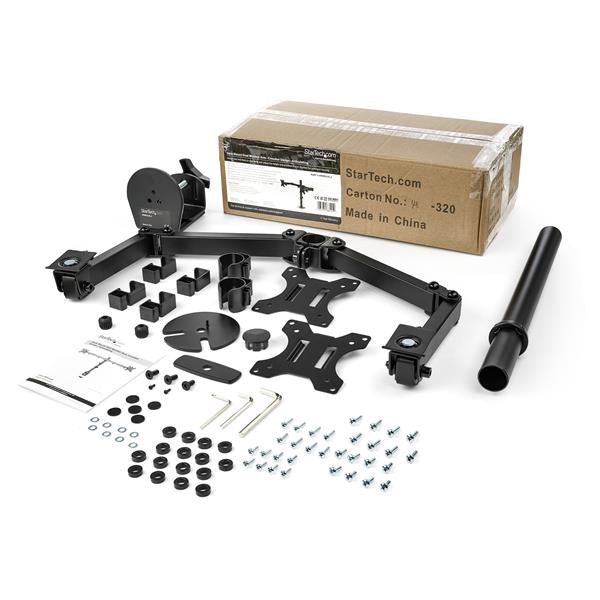 StarTech.com Bras pour écran PC à double affichage en aluminium - Articulé