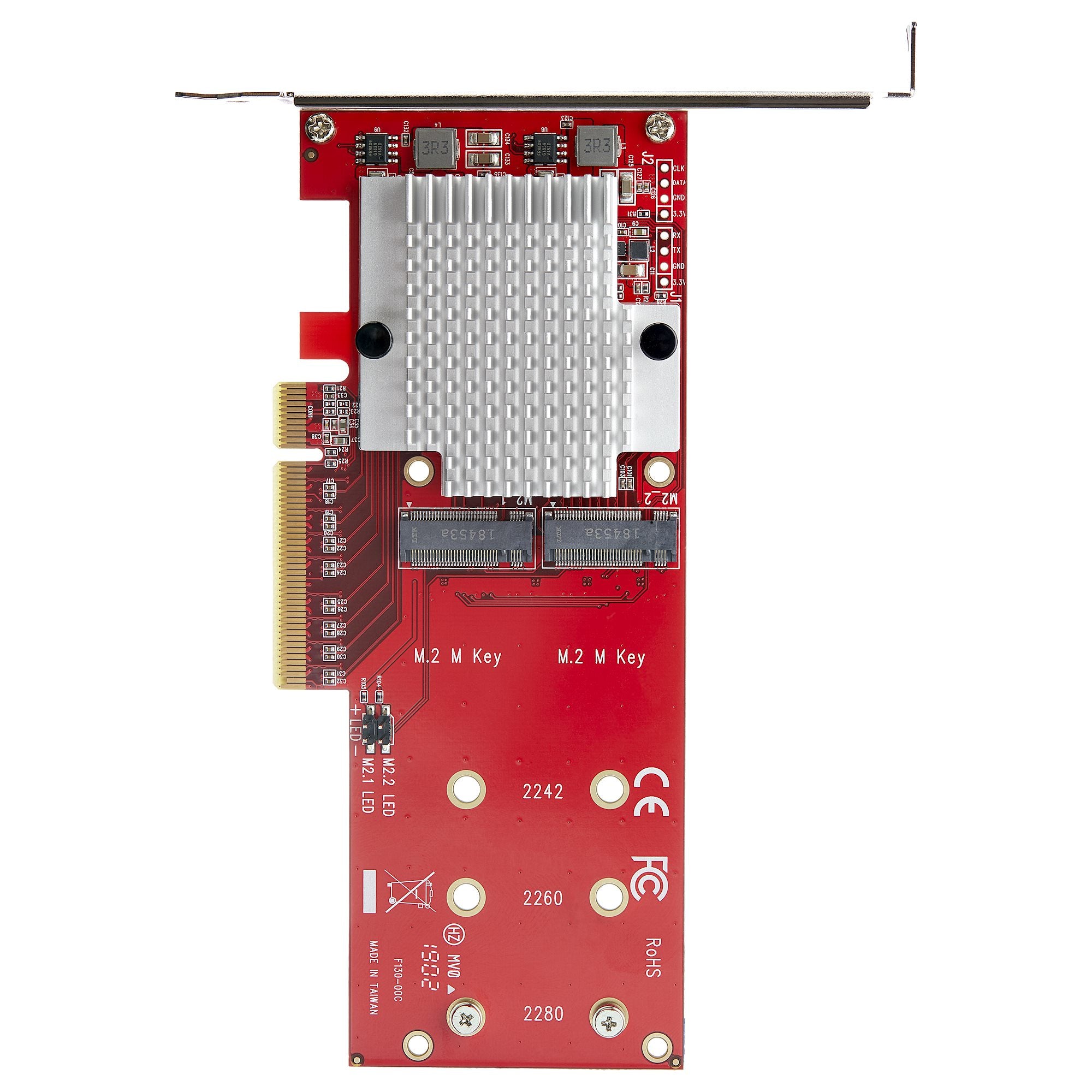 StarTech.com Adaptateur PCIe 3.0 x8 vers double SSD M.2 NVMe