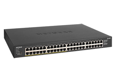 NETGEAR GS348PP Non-géré Gigabit Ethernet (10/100/1000) Connexion Ethernet, supportant l'alimentation via ce port (PoE) Noir