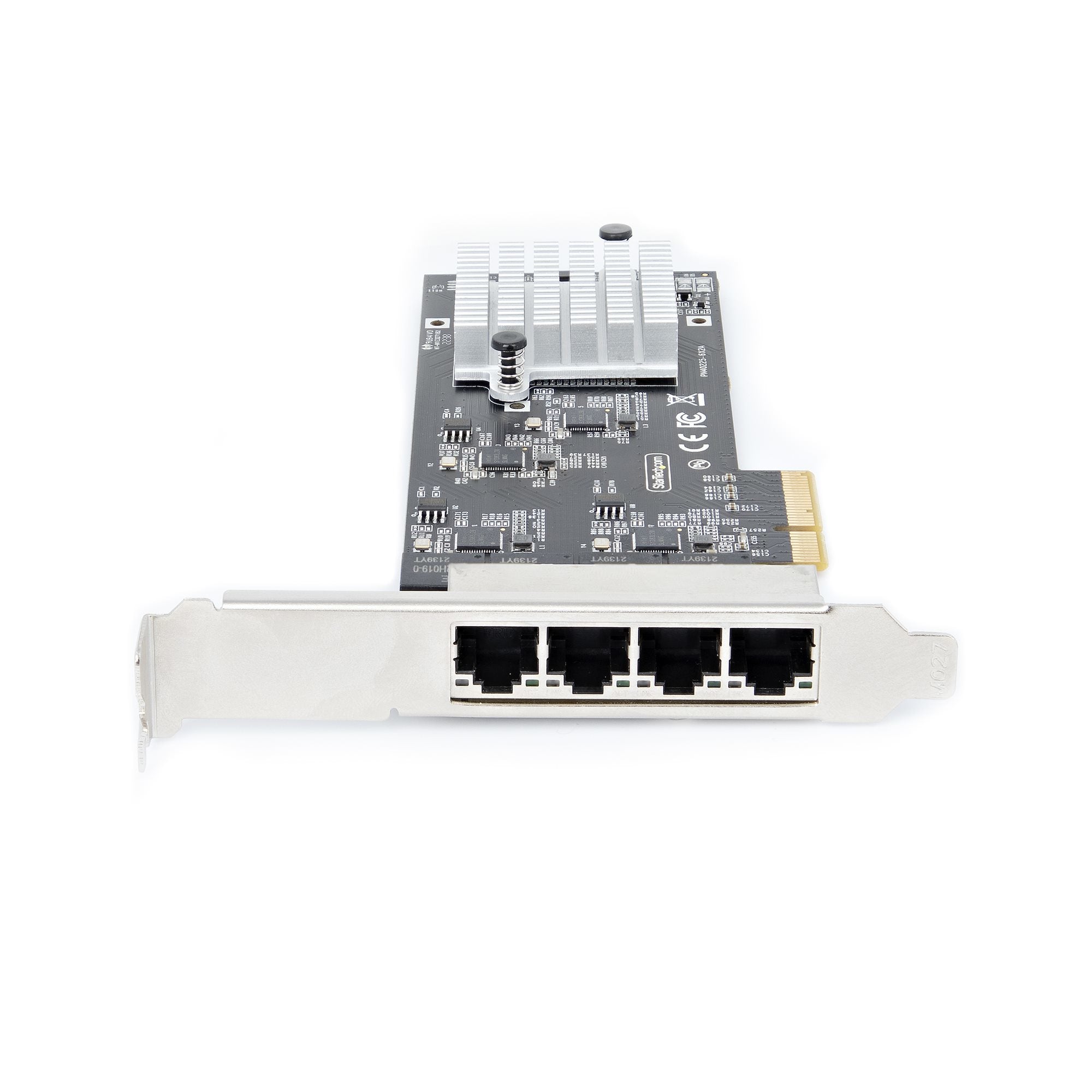 StarTech.com Carte Réseau PCIe à 4 Ports 2,5 Gbps NBASE-T, Intel I225-V - Carte Réseau pour PC - Carte Réseau Ethernet Multi-Gigabit - Carte LAN Serveur PCI Express 2.1 - Interface Ethernet de Bureau