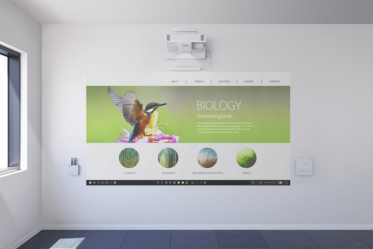 Epson EB-1485Fi Projecteur à focale ultra courte 5000 ANSI lumens 3LCD 1080p (1920x1080) Blanc