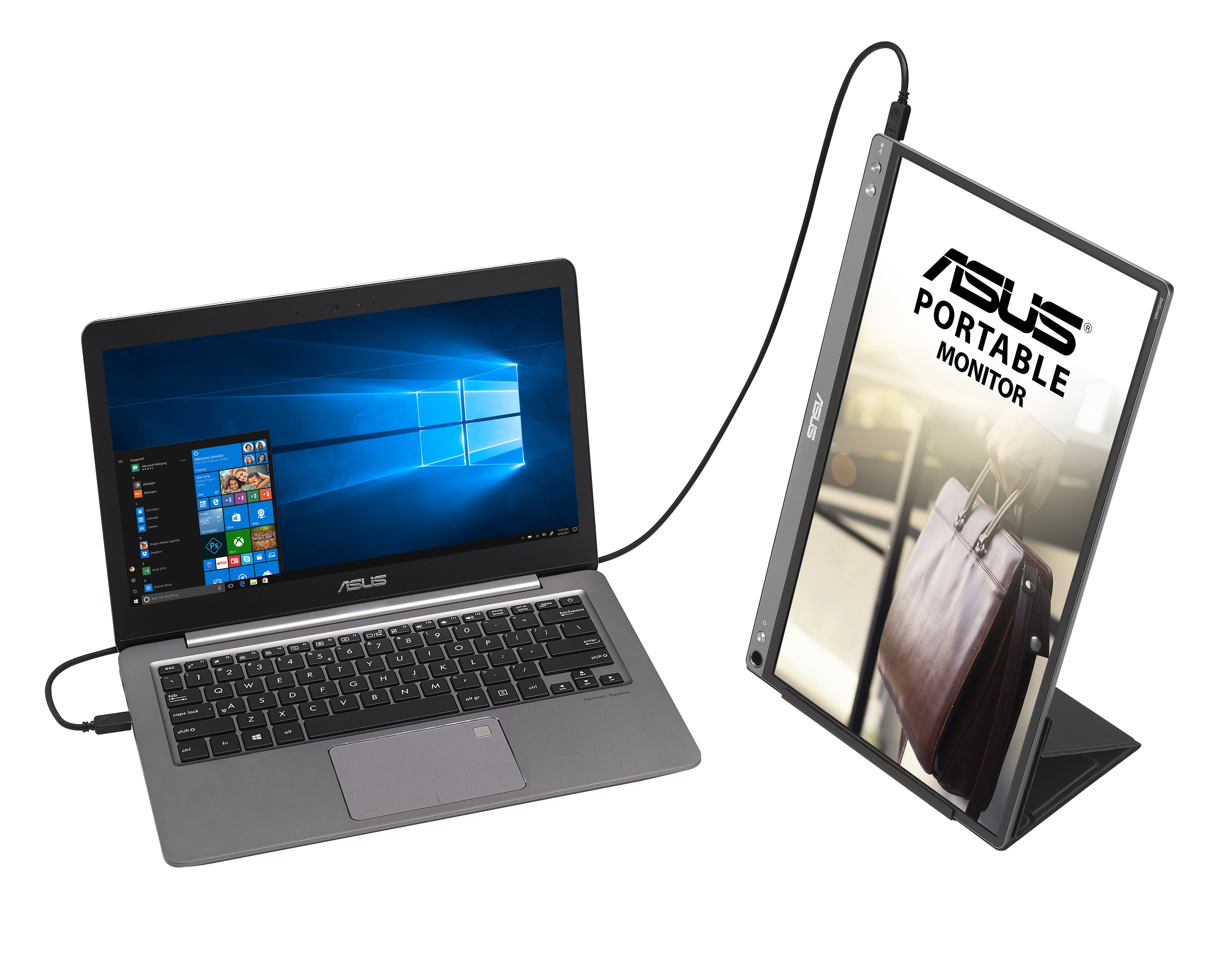 ASUS ZenScreen MB16ACE LED display 39,6 cm (15.6") 1920 x 1080 pixels Full HD Gris
