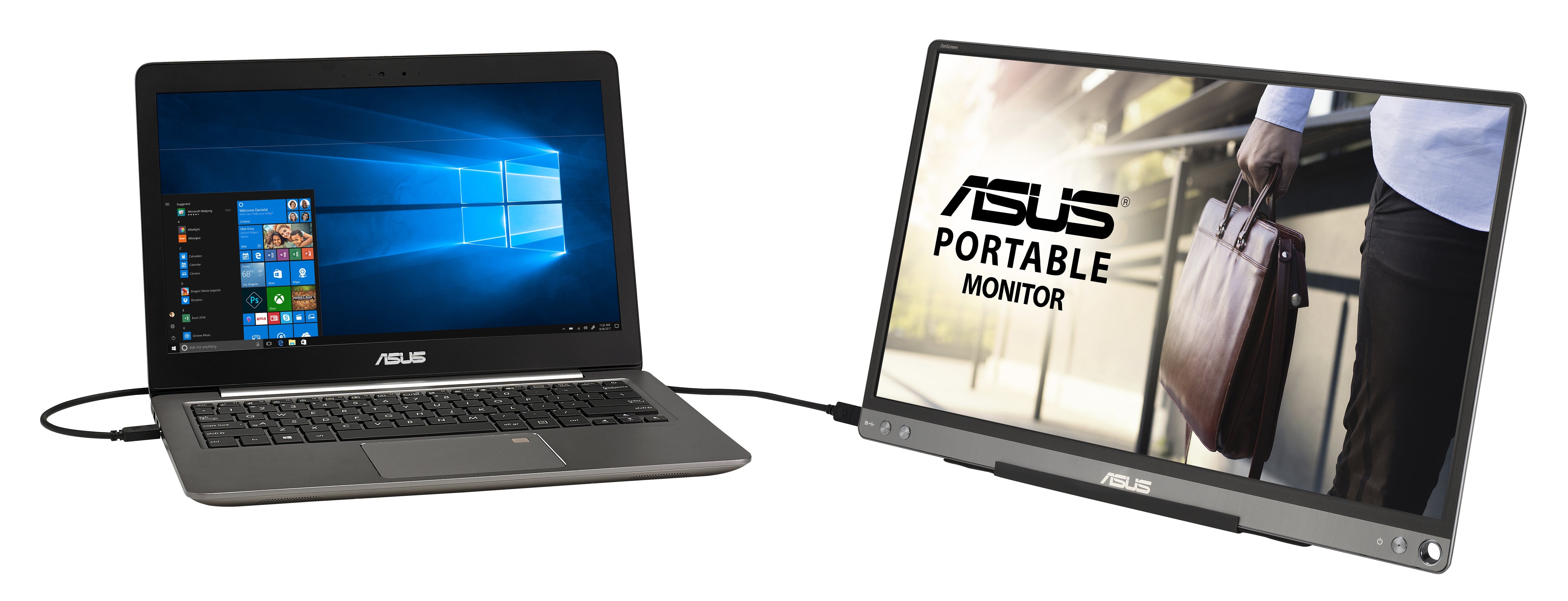 ASUS ZenScreen MB16ACE LED display 39,6 cm (15.6") 1920 x 1080 pixels Full HD Gris