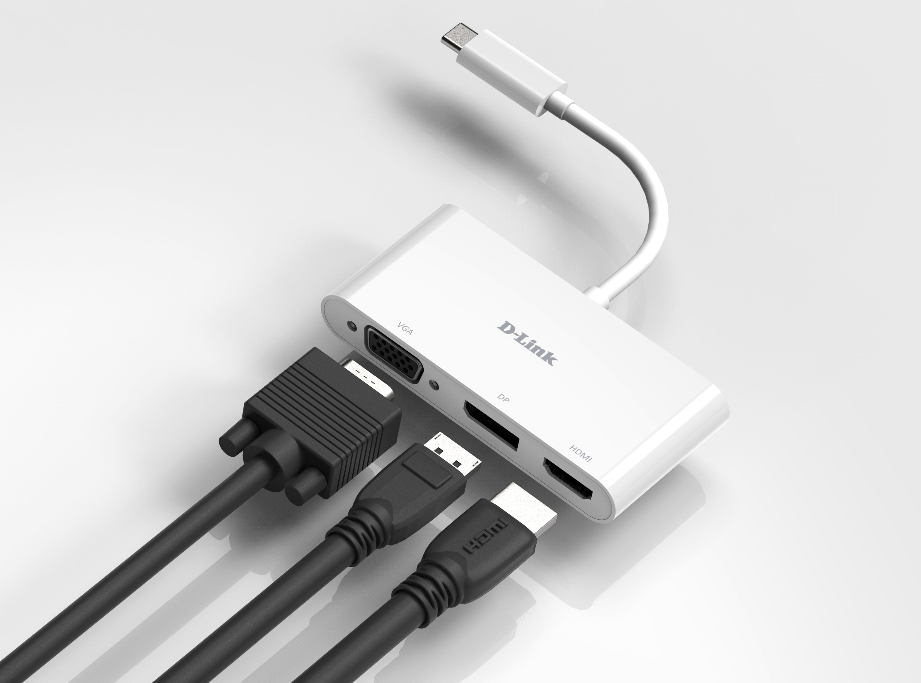 D-Link DUB-V310 station d'accueil Avec fil USB 3.2 Gen 1 (3.1 Gen 1) Type-C Blanc