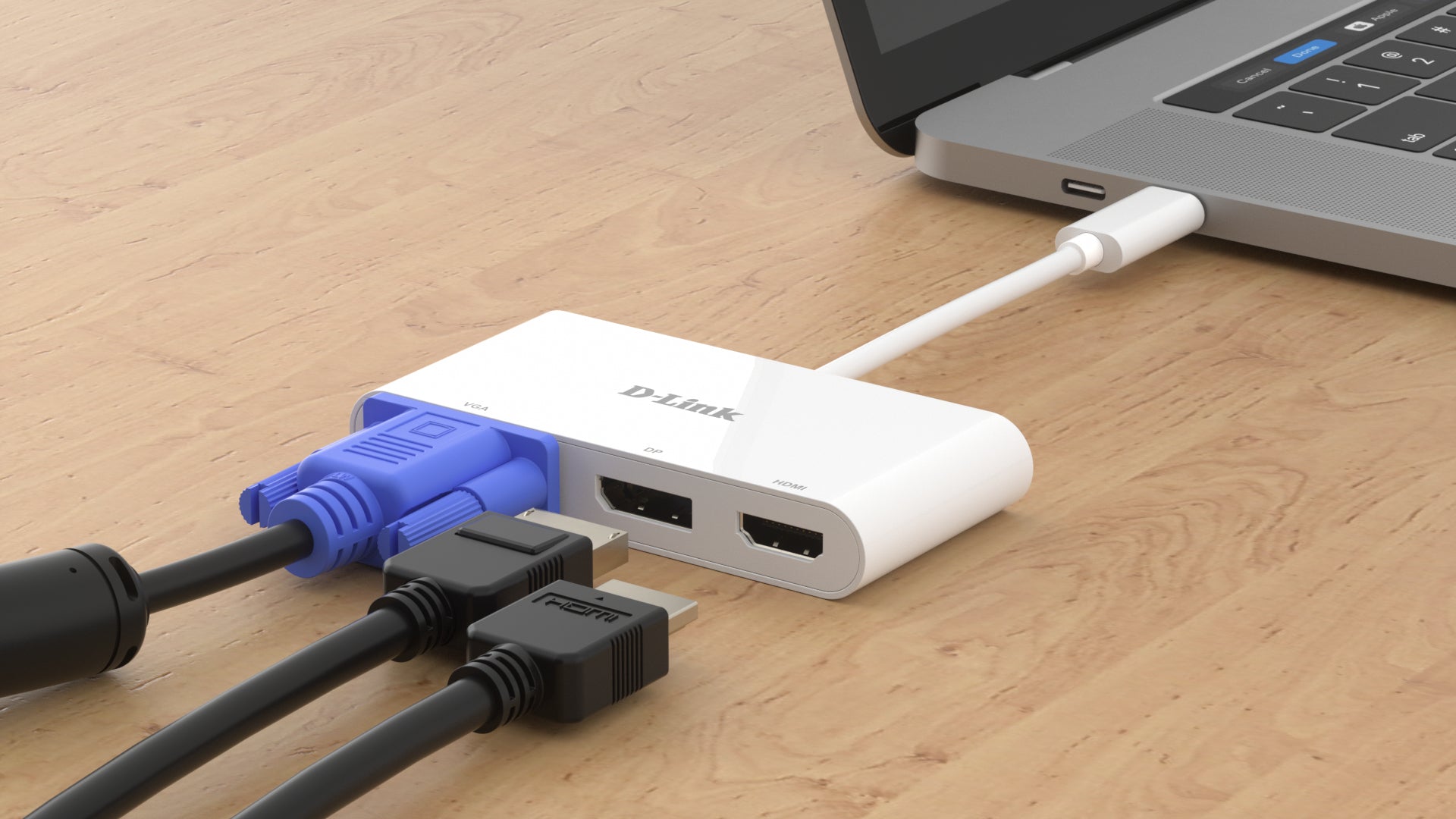 D-Link DUB-V310 station d'accueil Avec fil USB 3.2 Gen 1 (3.1 Gen 1) Type-C Blanc