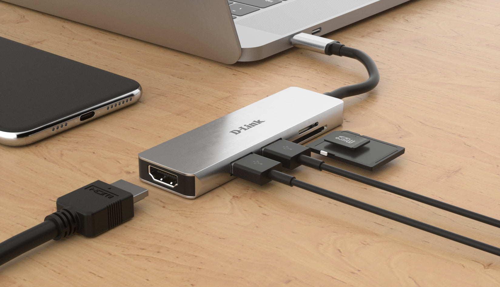 D-Link DUB-M530 station d'accueil Avec fil USB 3.2 Gen 1 (3.1 Gen 1) Type-C Aluminium
