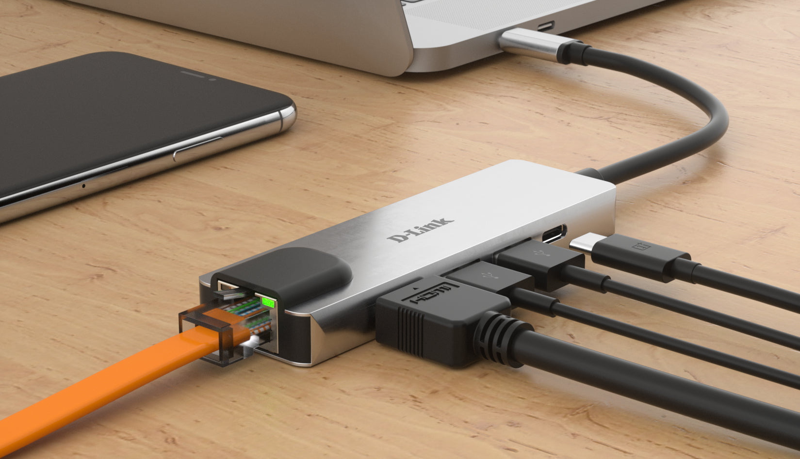 D-Link DUB-M520 station d'accueil Avec fil Thunderbolt 3 Aluminium