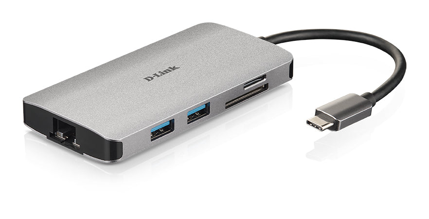 D-Link DUB-M810 station d'accueil Avec fil USB 3.2 Gen 1 (3.1 Gen 1) Type-C Aluminium