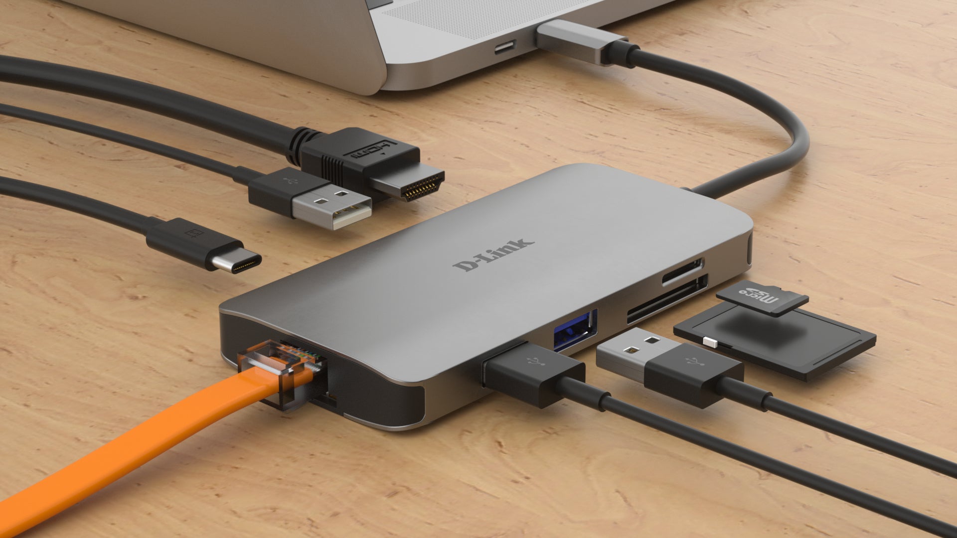 D-Link DUB-M810 station d'accueil Avec fil USB 3.2 Gen 1 (3.1 Gen 1) Type-C Aluminium