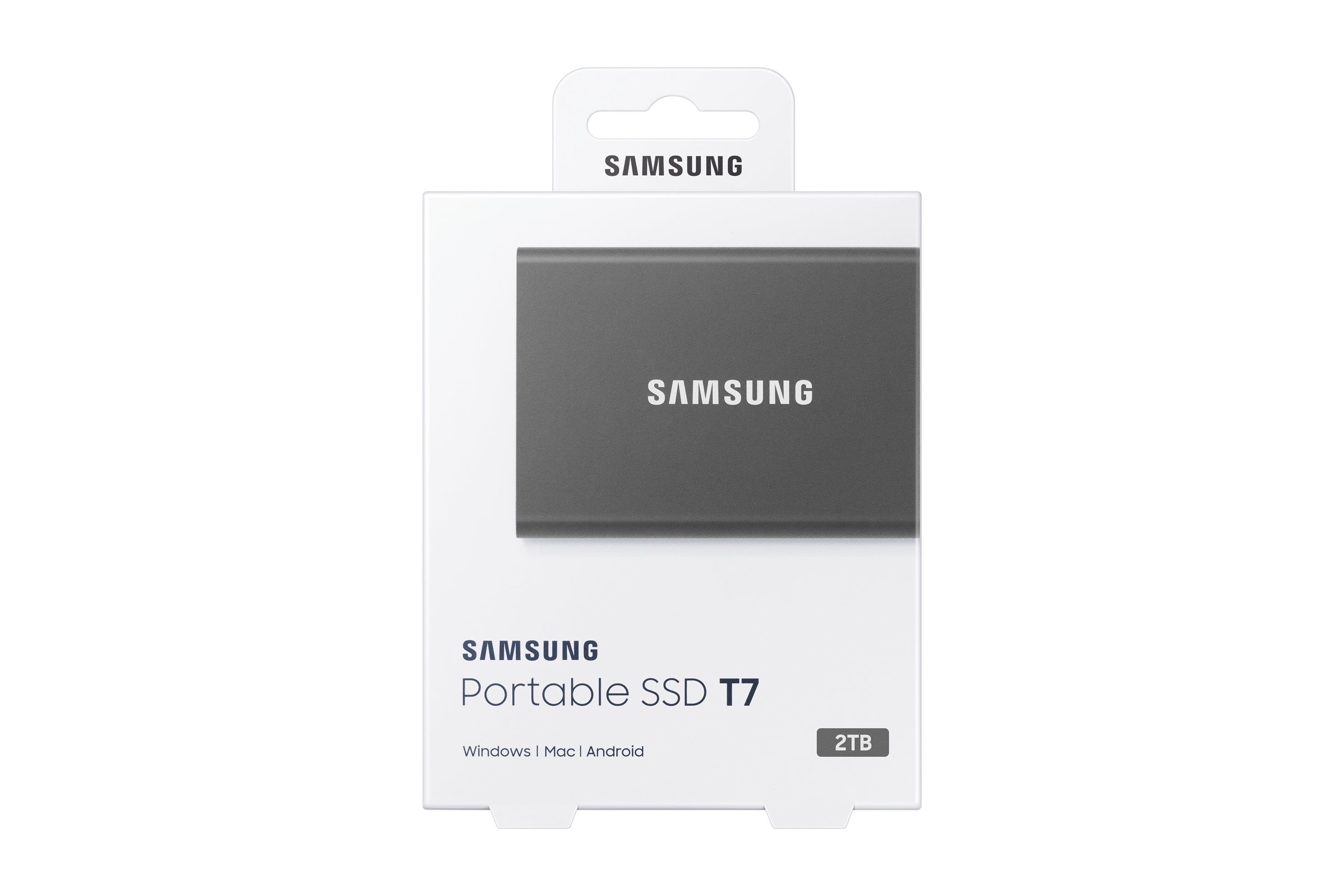 Samsung Portable SSD T7 2 To USB Type-C 3.2 Gen 2 (3.1 Gen 2) Gris