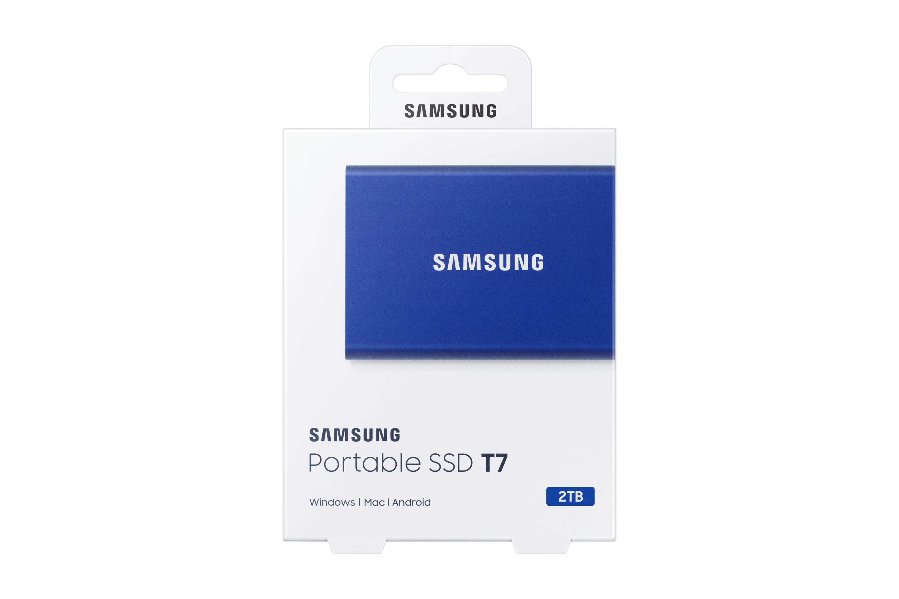Samsung Portable SSD T7 2 To USB Type-C 3.2 Gen 2 (3.1 Gen 2) Bleu