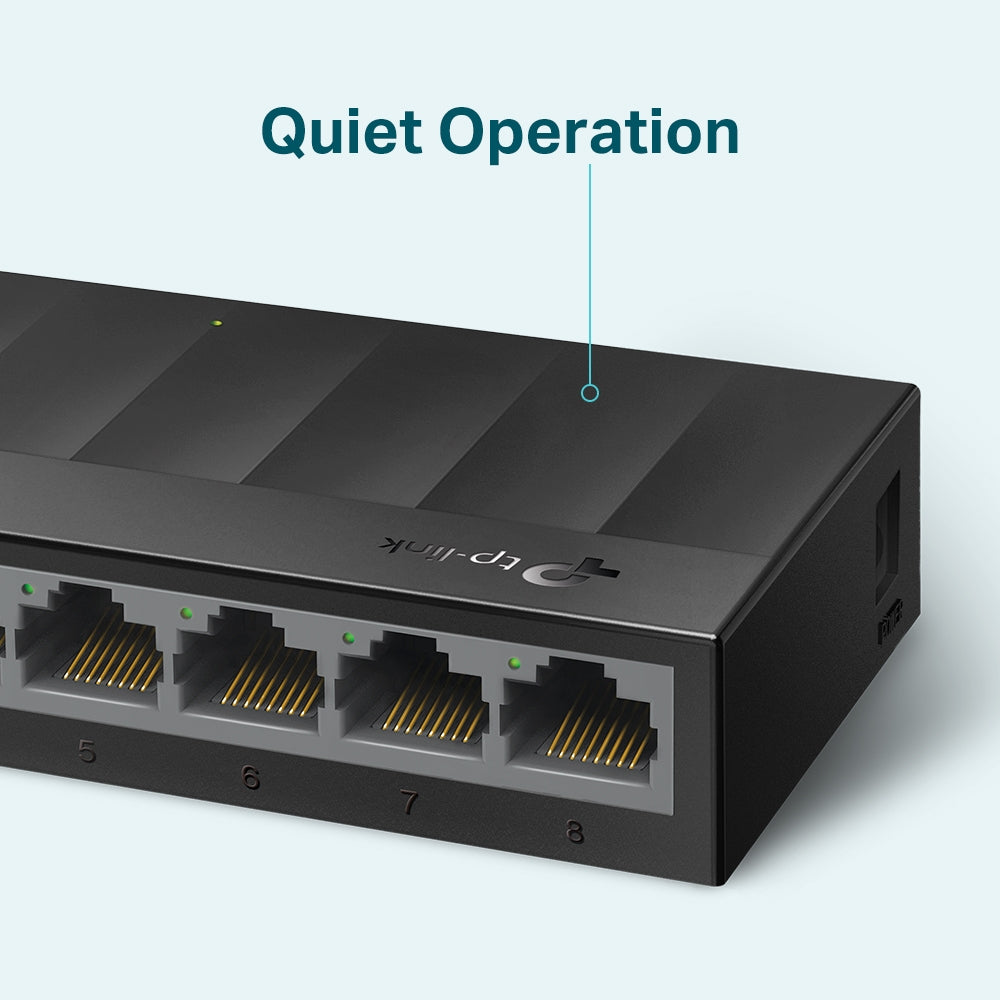 TP-Link LS1008G commutateur réseau Non-géré Gigabit Ethernet (10/100/1000) Noir