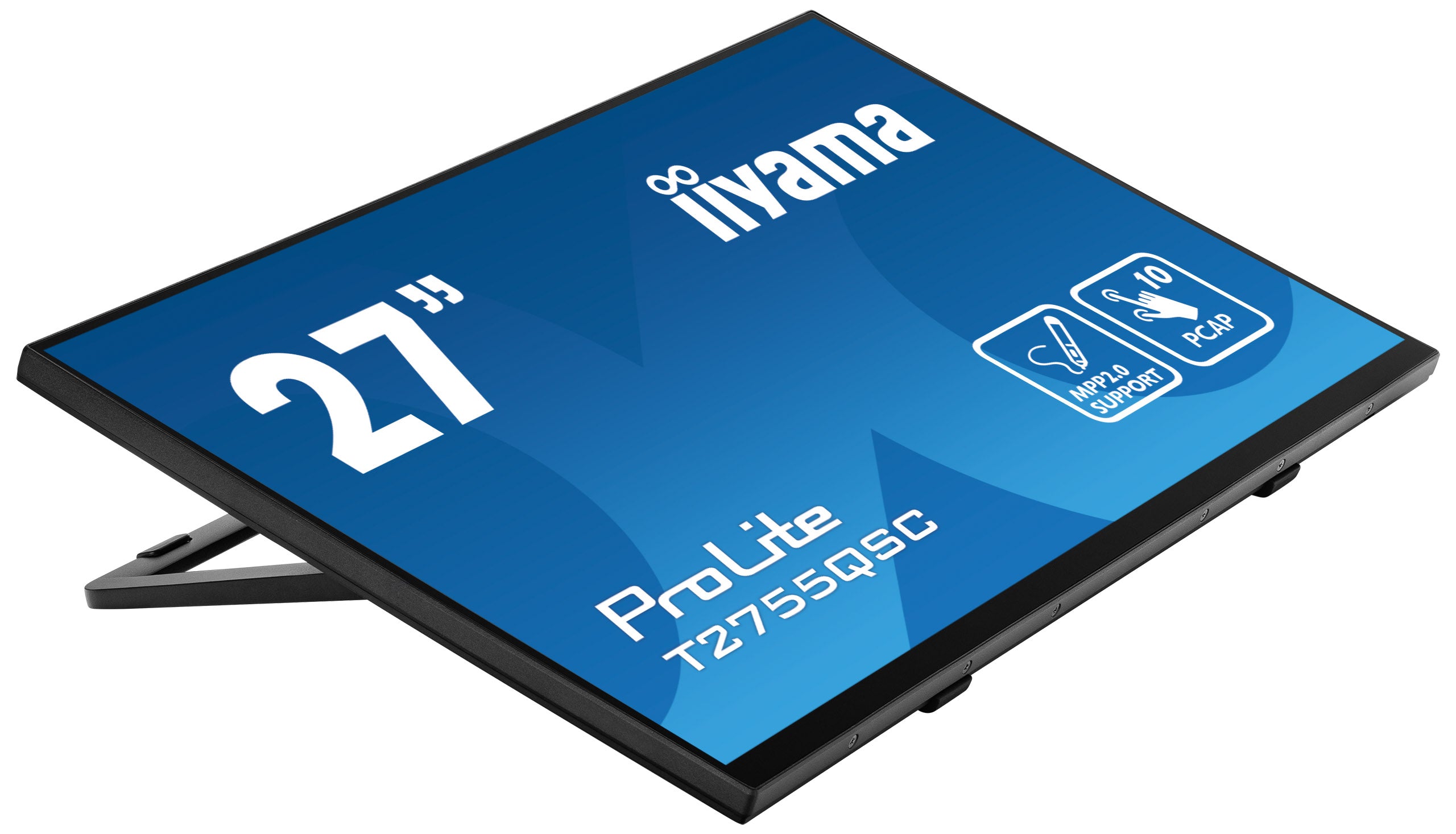 iiyama ProLite T2755QSC-B1 écran plat de PC 68,6 cm (27") 2560 x 1440 pixels Quad HD LCD Écran tactile Noir