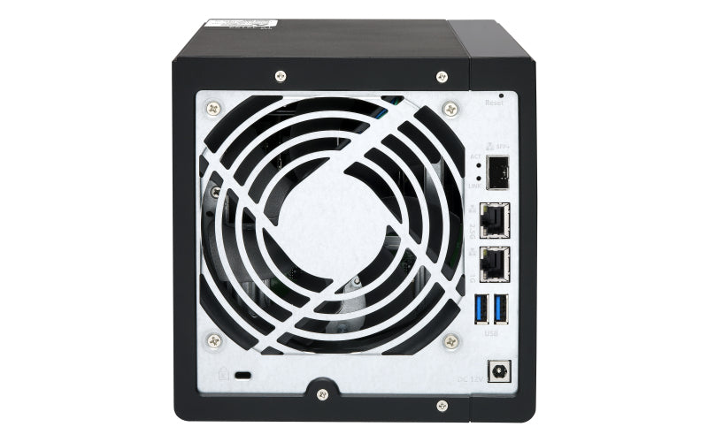 QNAP TS-431X3 NAS Tower Annapurna Labs Alpine AL-314 4 Go DDR3 0 To QNAP Turbo System Noir