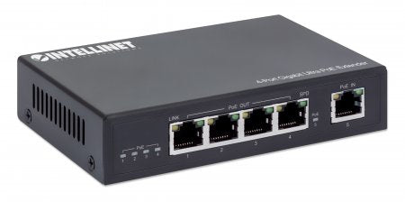 Intellinet 561617 prolongateur réseau Émetteur réseau Noir 10, 100, 1000 Mbit/s