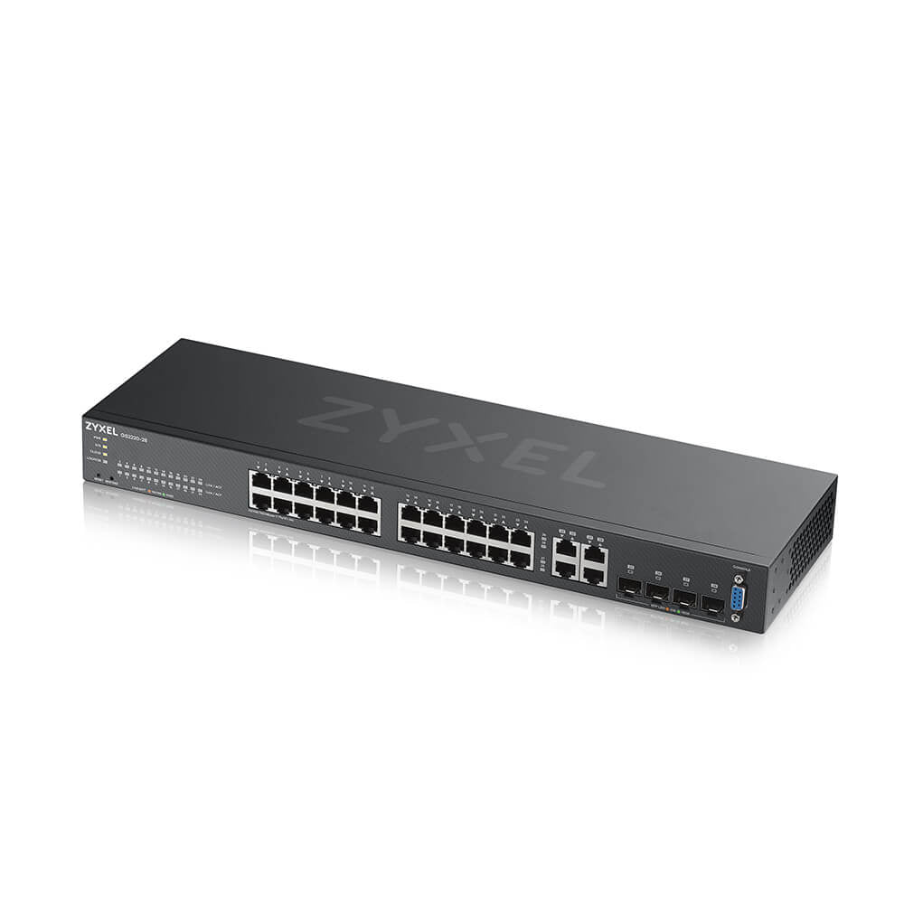 Zyxel GS2220-28-EU0101F commutateur réseau Géré L2 Gigabit Ethernet (10/100/1000) Noir