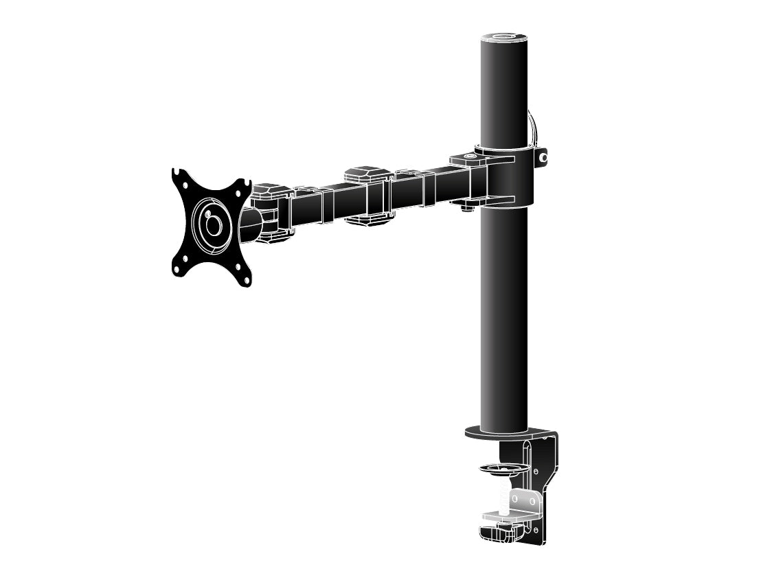 iiyama DS1001C-B1 support d'écran plat pour bureau 76,2 cm (30") Noir