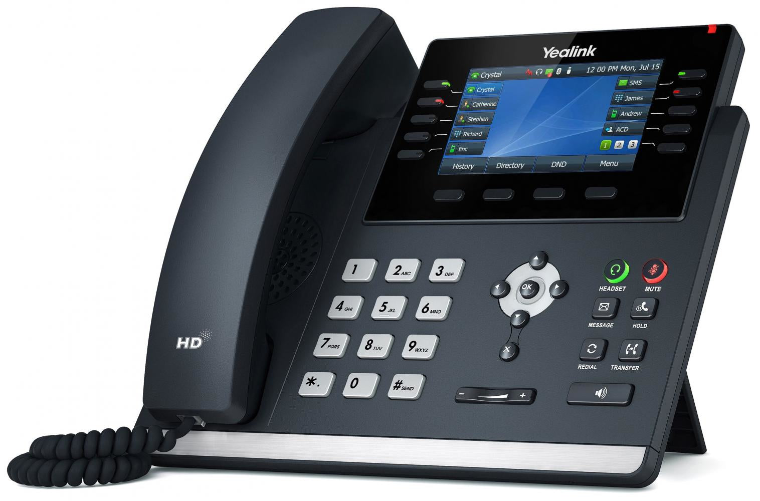 Yealink SIP-T46U téléphone fixe Gris LCD Wifi