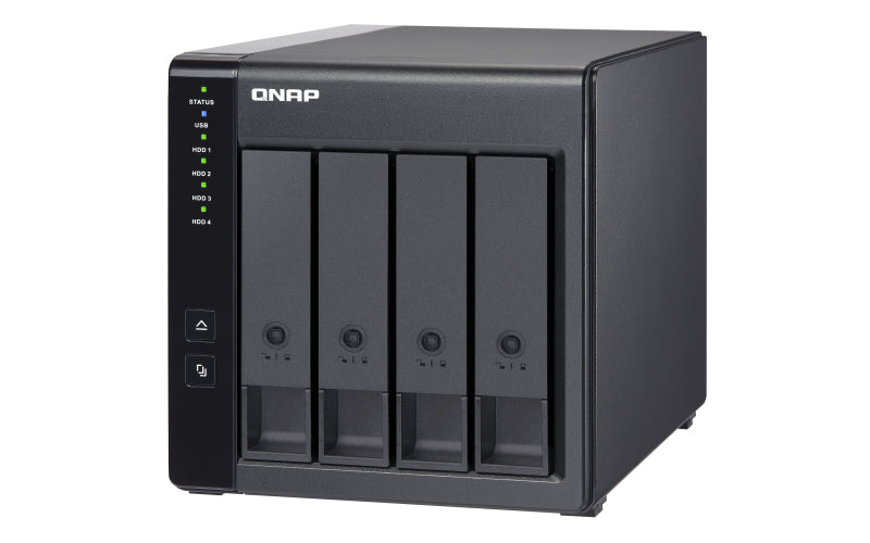 QNAP TR-004 Boîtier de disques de stockage Boîtier disque dur/SSD Noir 2.5/3.5"