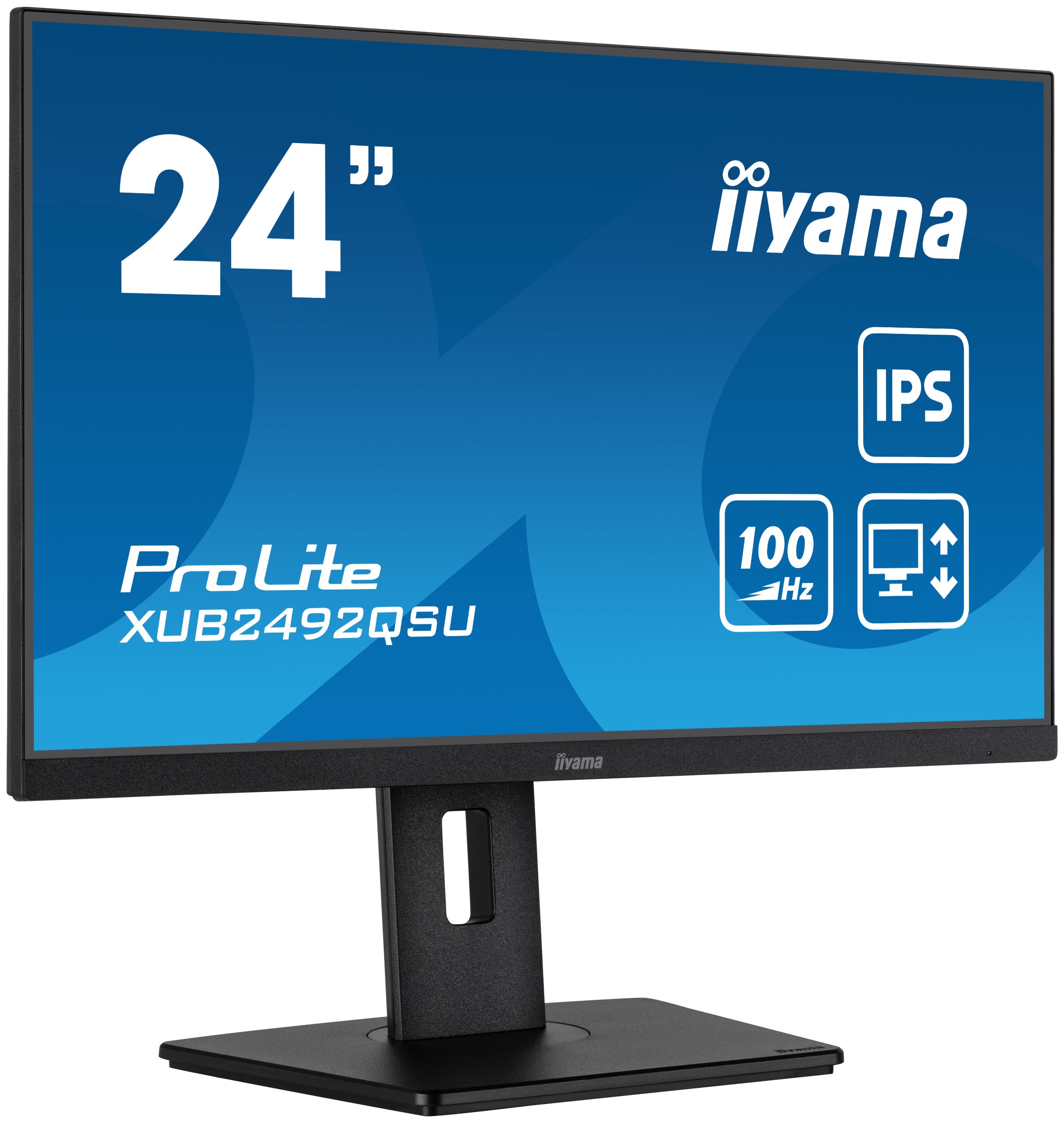 iiyama ProLite XUB2492QSU-B1 écran plat de PC 60,5 cm (23.8") 2560 x 1440 pixels Wide Quad HD LED Noir
