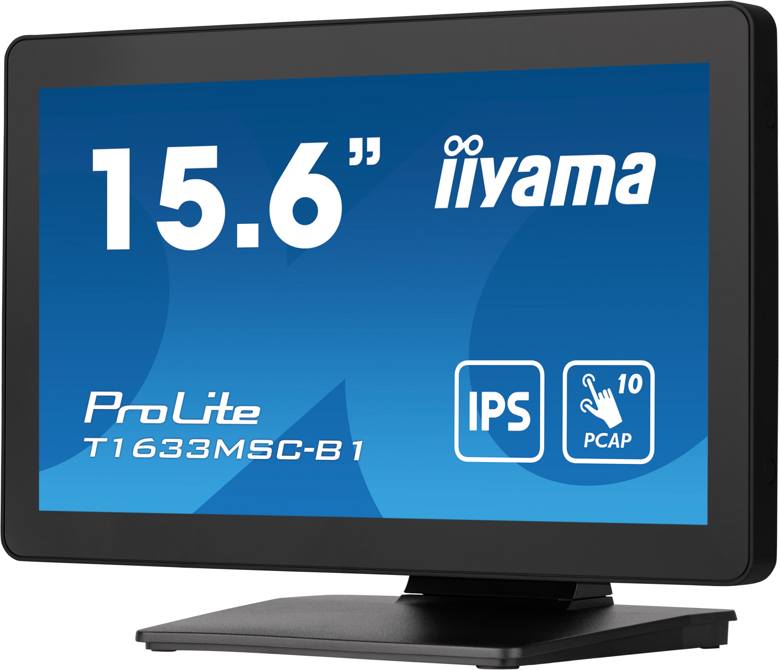 iiyama ProLite T1633MSC-B1 écran plat de PC 39,6 cm (15.6") 1920 x 1080 pixels Full HD LCD Écran tactile Noir