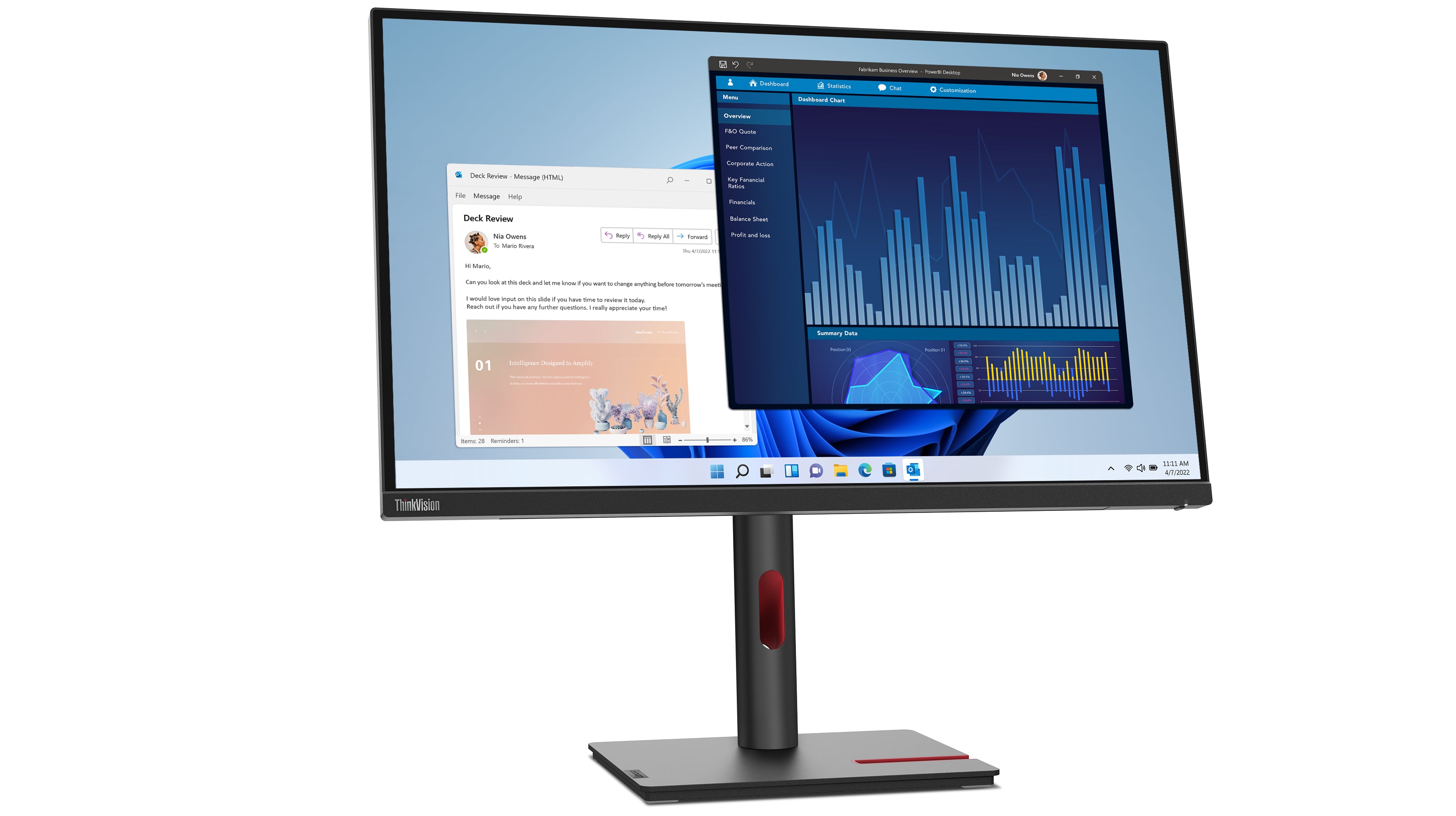Lenovo ThinkVision T27p-30 LED display 68,6 cm (27") 3840 x 2160 pixels 4K Ultra HD Noir