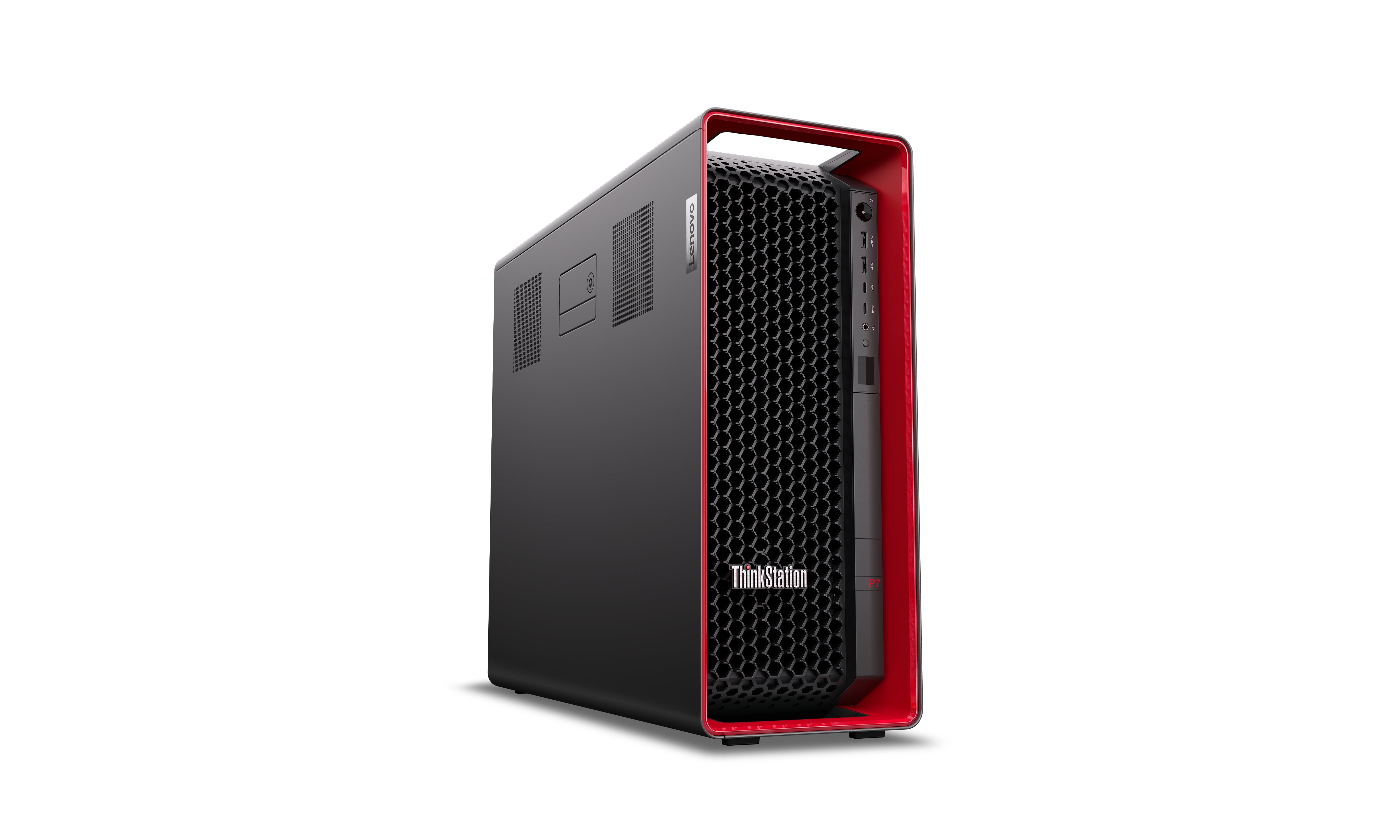 Lenovo ThinkStation P7 Intel® Xeon® W w5-3423 32 Go DDR5-SDRAM 1 To SSD Windows 11 Pro for Workstations Tower Station de travail Noir, Rouge
