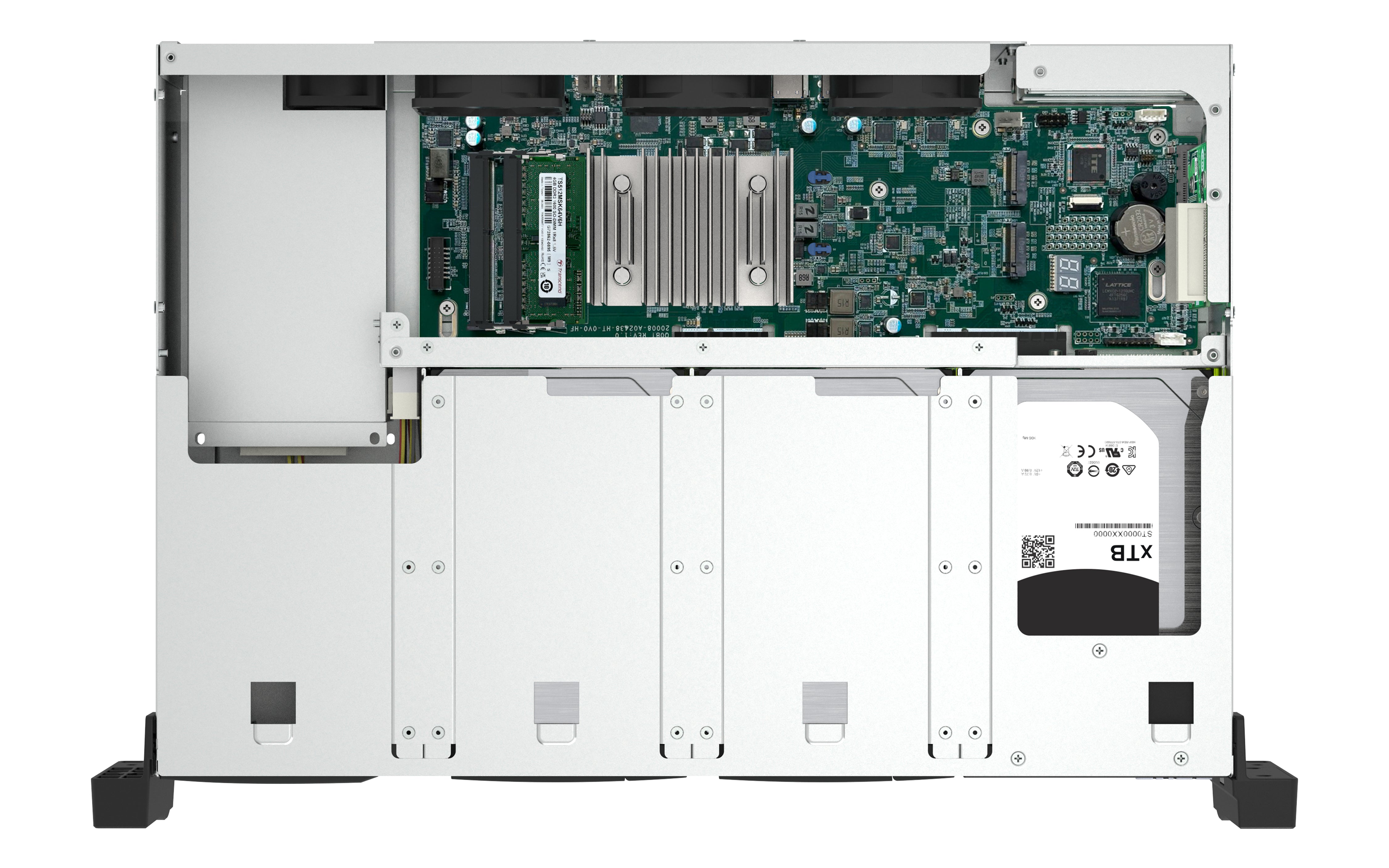 QNAP TS-855EU-8G serveur de stockage NAS Rack (2 U) Intel Atom® C5125 8 Go DDR4 0 To QuTS hero Noir
