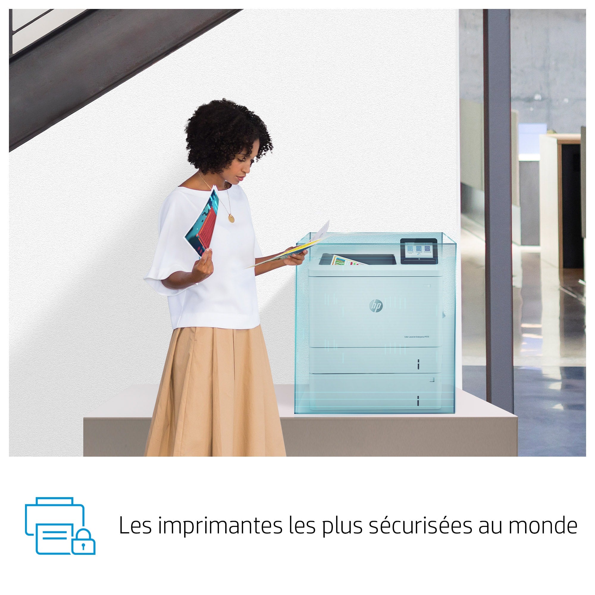 HP Color LaserJet Enterprise M555x, Imprimer, Impression recto-verso