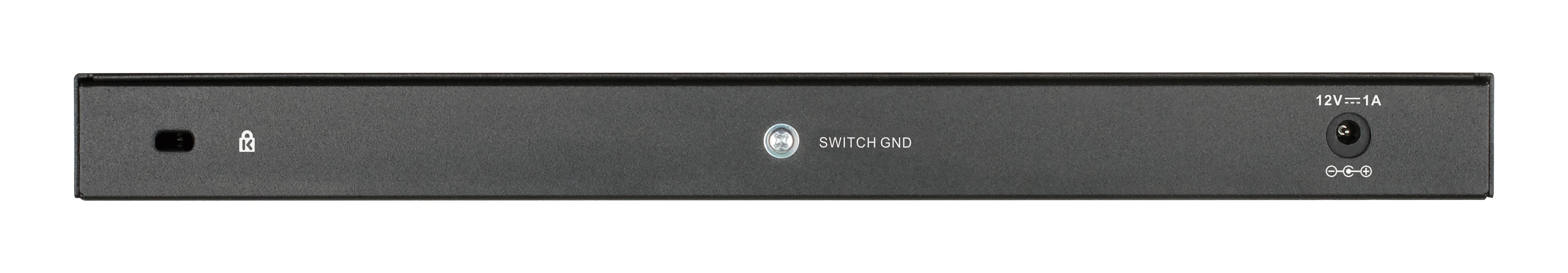 D-Link DGS-1016S Non-géré Gigabit Ethernet (10/100/1000) Noir