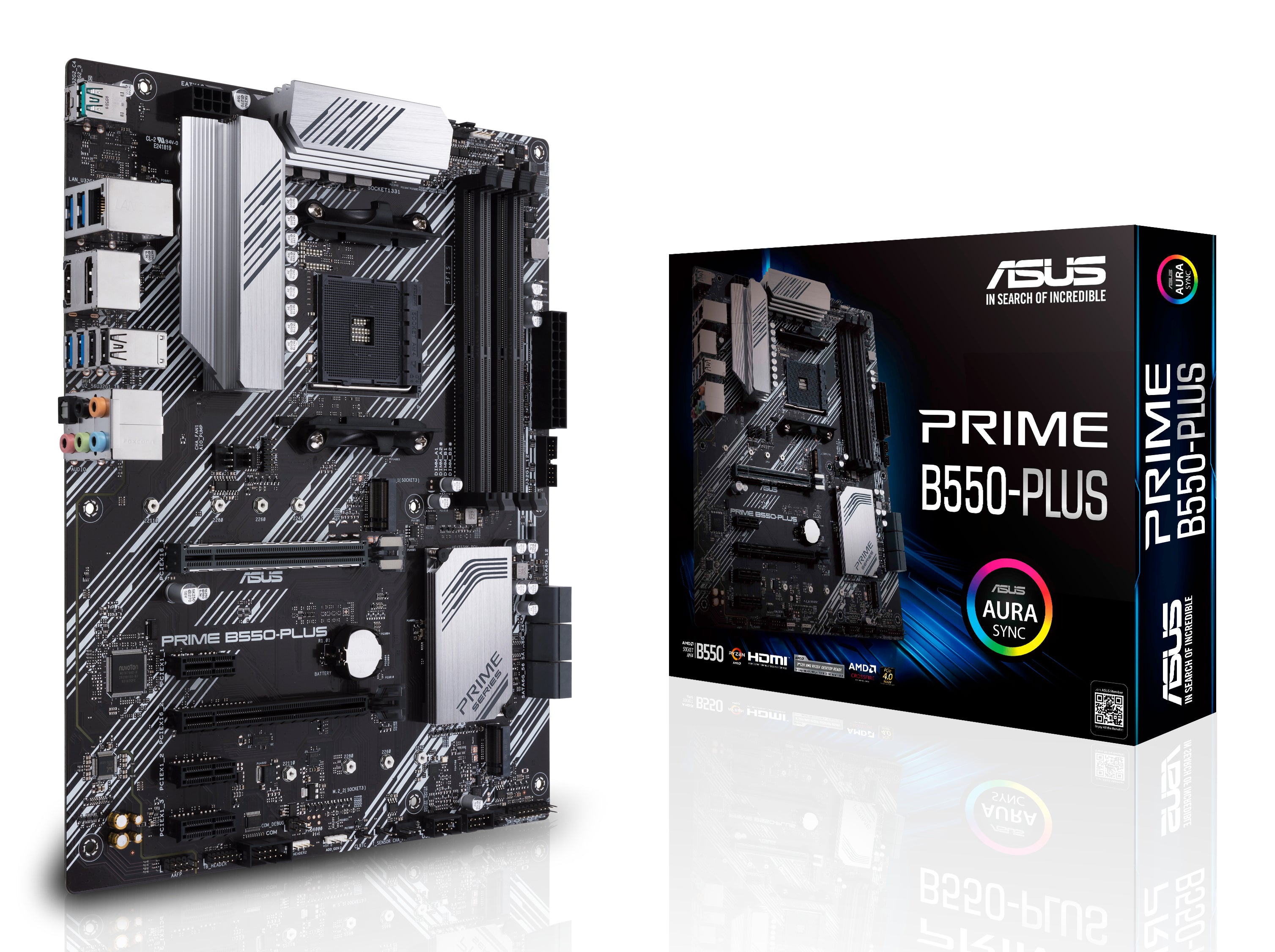 ASUS PRIME B550-PLUS AMD B550 Emplacement AM4 ATX