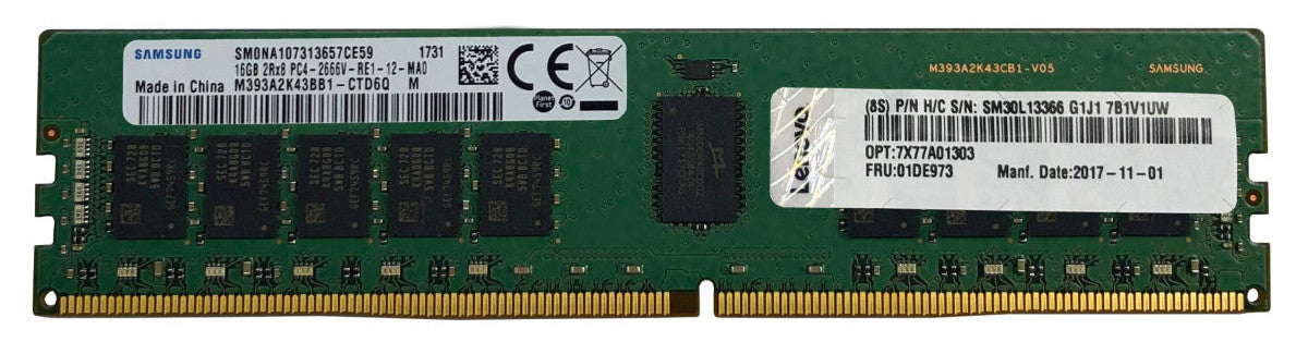 Lenovo 4X77A81438 module de mémoire 32 Go 1 x 32 Go DDR5 4800 MHz ECC