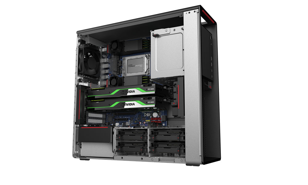 Lenovo ThinkStation P620 AMD Ryzen Threadripper PRO 5945WX 64 Go DDR4-SDRAM 1 To SSD Windows 11 Pro Tower Station de travail Noir