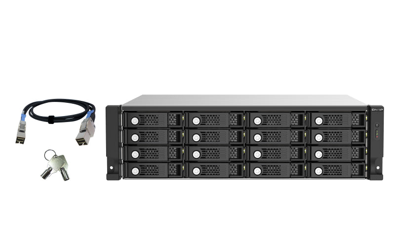 QNAP TL-R1620Sep-RP Boîtier HDD Noir, Gris 2.5/3.5"