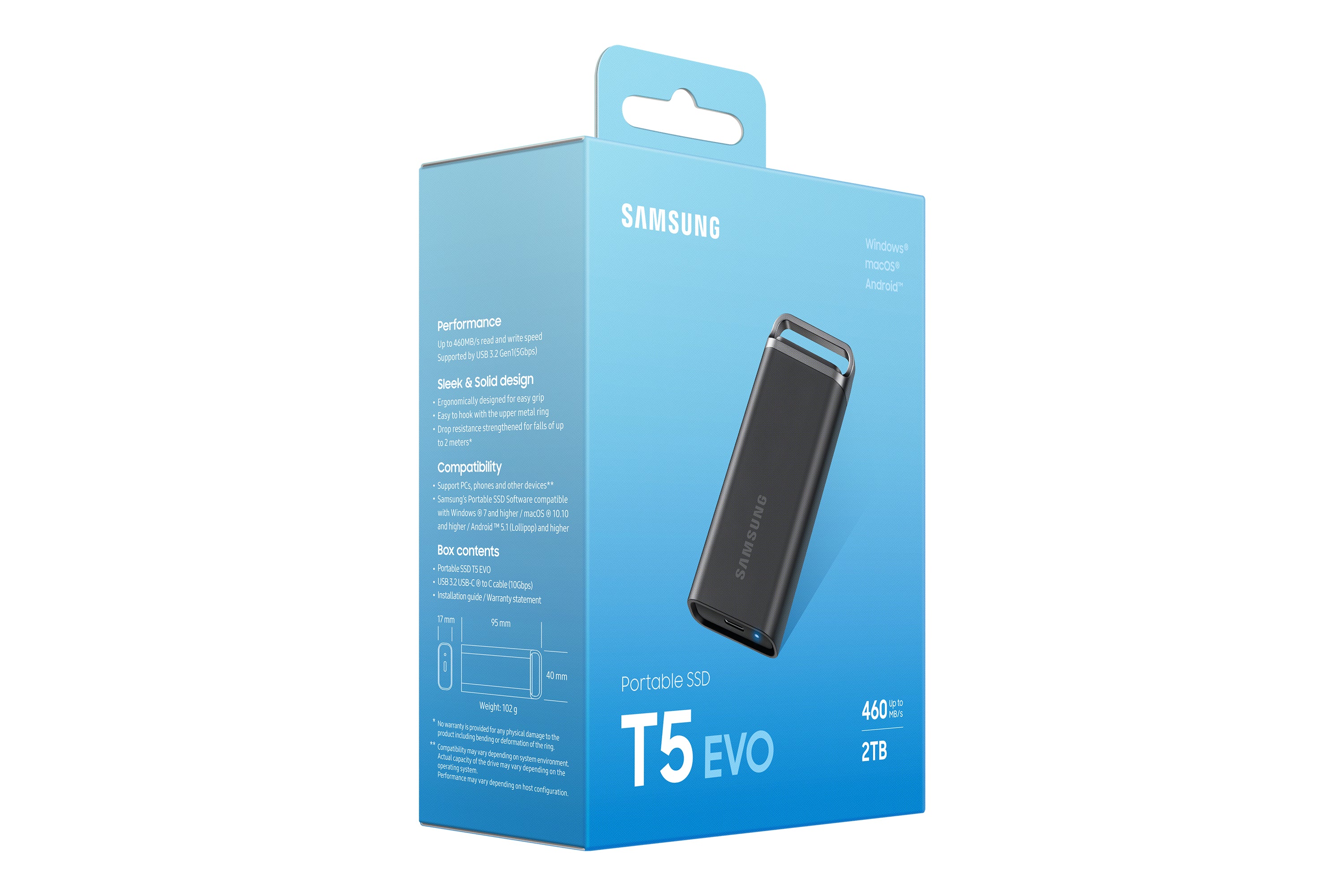 Samsung MU-PH2T0S 2 To 3.2 Gen 1 (3.1 Gen 1) Noir