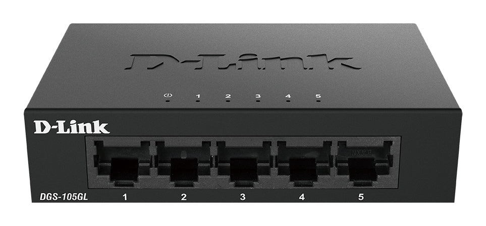 D-Link DGS-105GL/E commutateur réseau Non-géré Gigabit Ethernet (10/100/1000) Noir