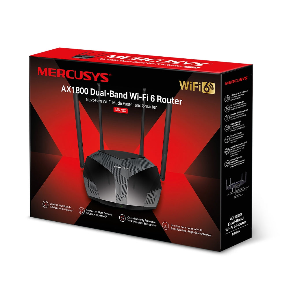 TP-Link MR70X routeur sans fil Gigabit Ethernet Bi-bande (2,4 GHz / 5 GHz) Noir