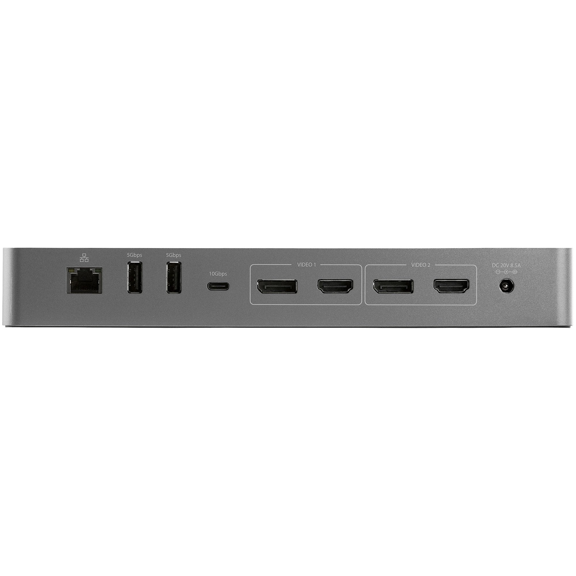 StarTech.com Dock Thunderbolt 3 Compatible Hôte USB-C - Écrans Double 4K 60Hz DisplayPort 1.4 ou Double HDMI - Simple 8K - Station d'Acceuil TB3/USB-C - 96W PD, 5xUSB - 10Gbps