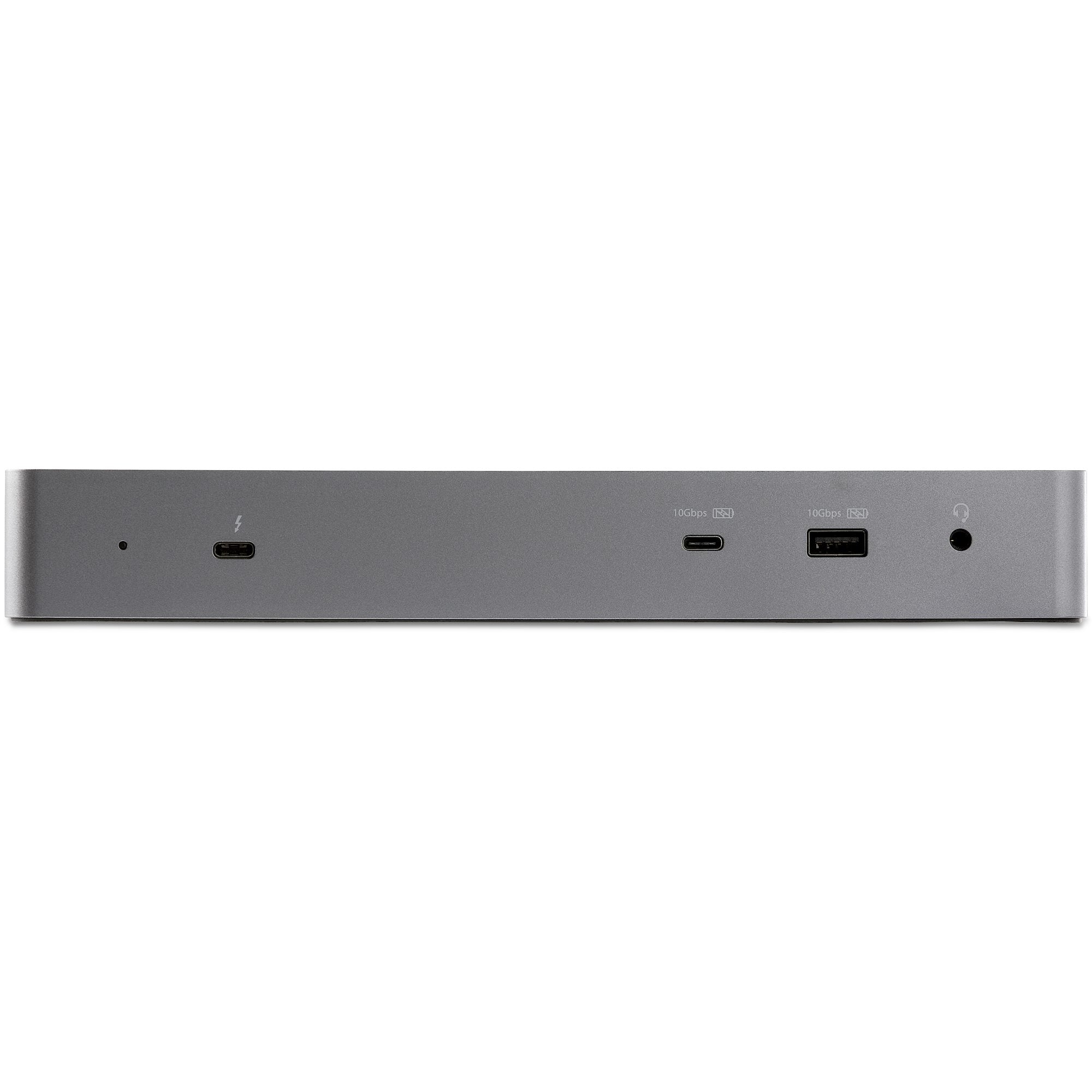 StarTech.com Dock Thunderbolt 3 Compatible Hôte USB-C - Écrans Double 4K 60Hz DisplayPort 1.4 ou Double HDMI - Simple 8K - Station d'Acceuil TB3/USB-C - 96W PD, 5xUSB - 10Gbps