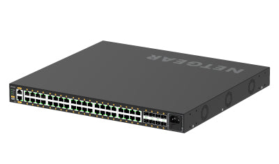 NETGEAR GSM4248P-100EUS commutateur réseau Géré L2/L3/L4 Gigabit Ethernet (10/100/1000) Connexion Ethernet, supportant l'alimentation via ce port (PoE) Noir