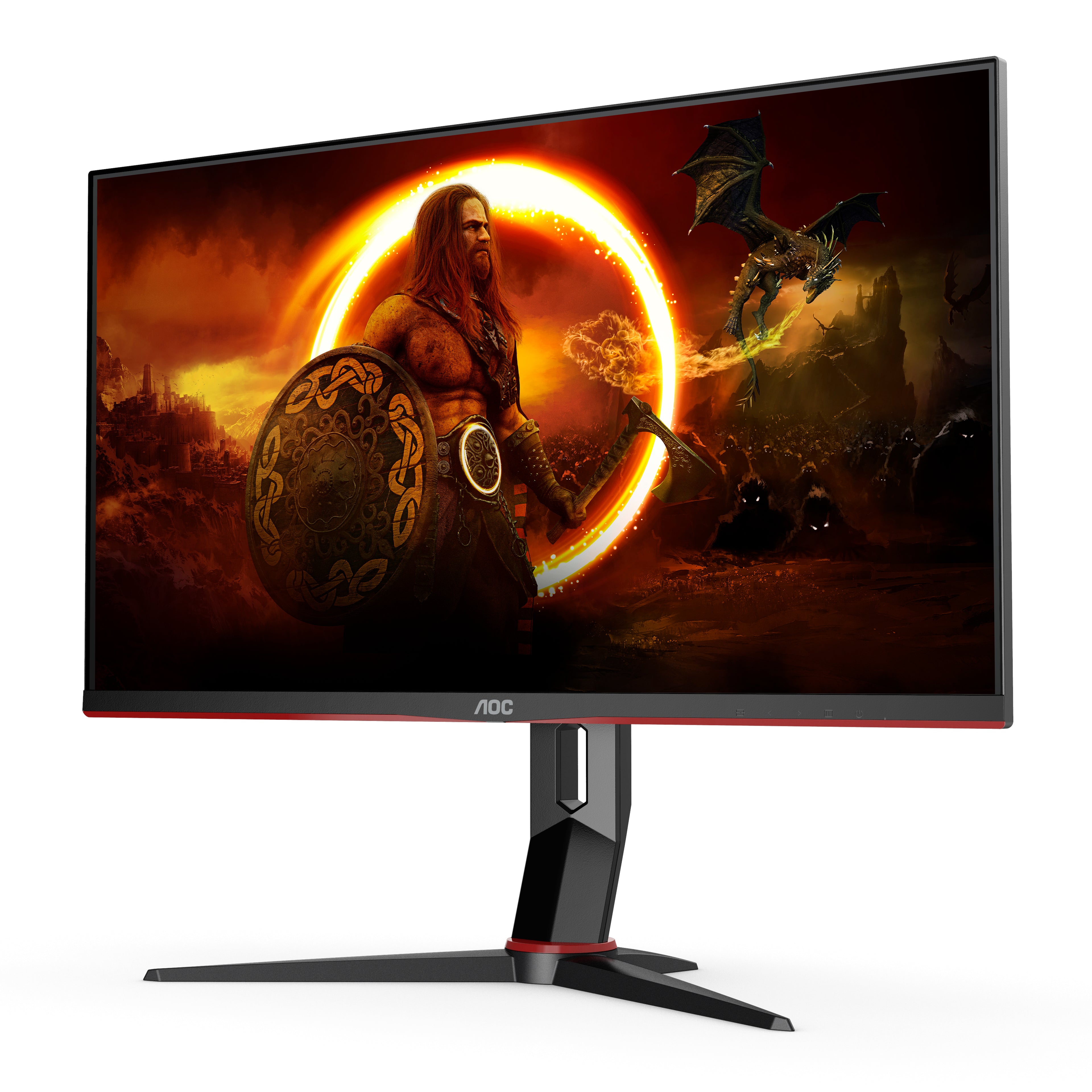 AOC G2 U28G2XU2/BK LED display 71,1 cm (28") 3840 x 2160 pixels 4K Ultra HD Noir, Rouge
