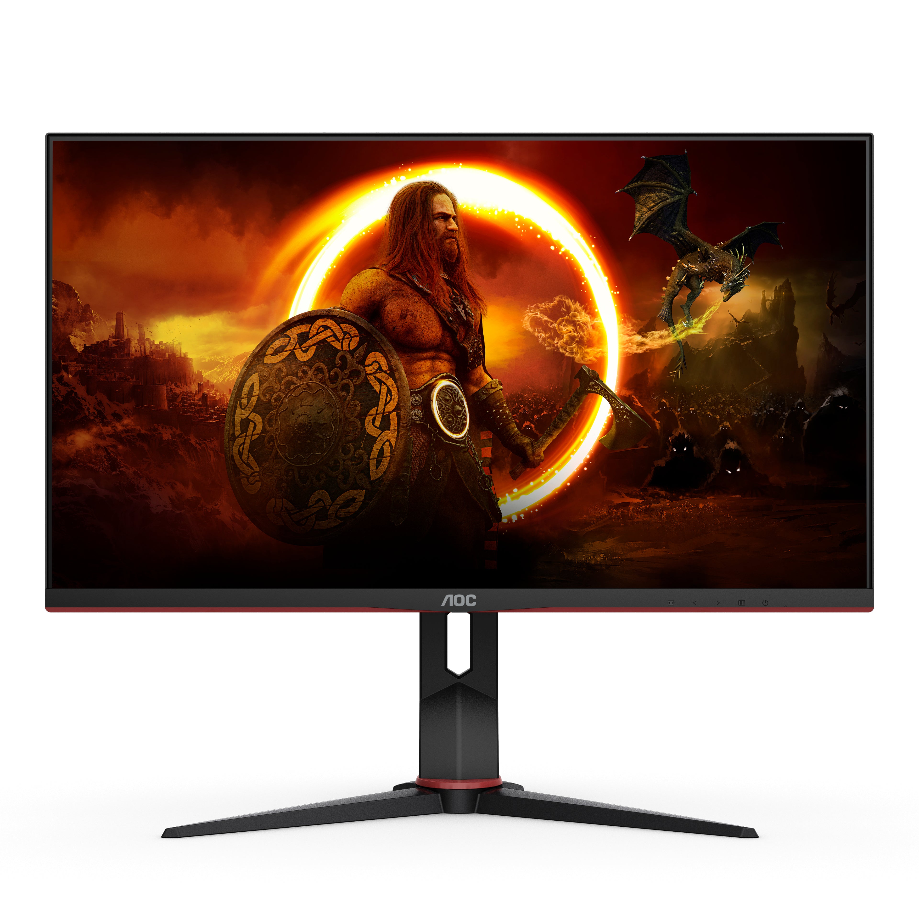 AOC G2 U28G2XU2/BK LED display 71,1 cm (28") 3840 x 2160 pixels 4K Ultra HD Noir, Rouge