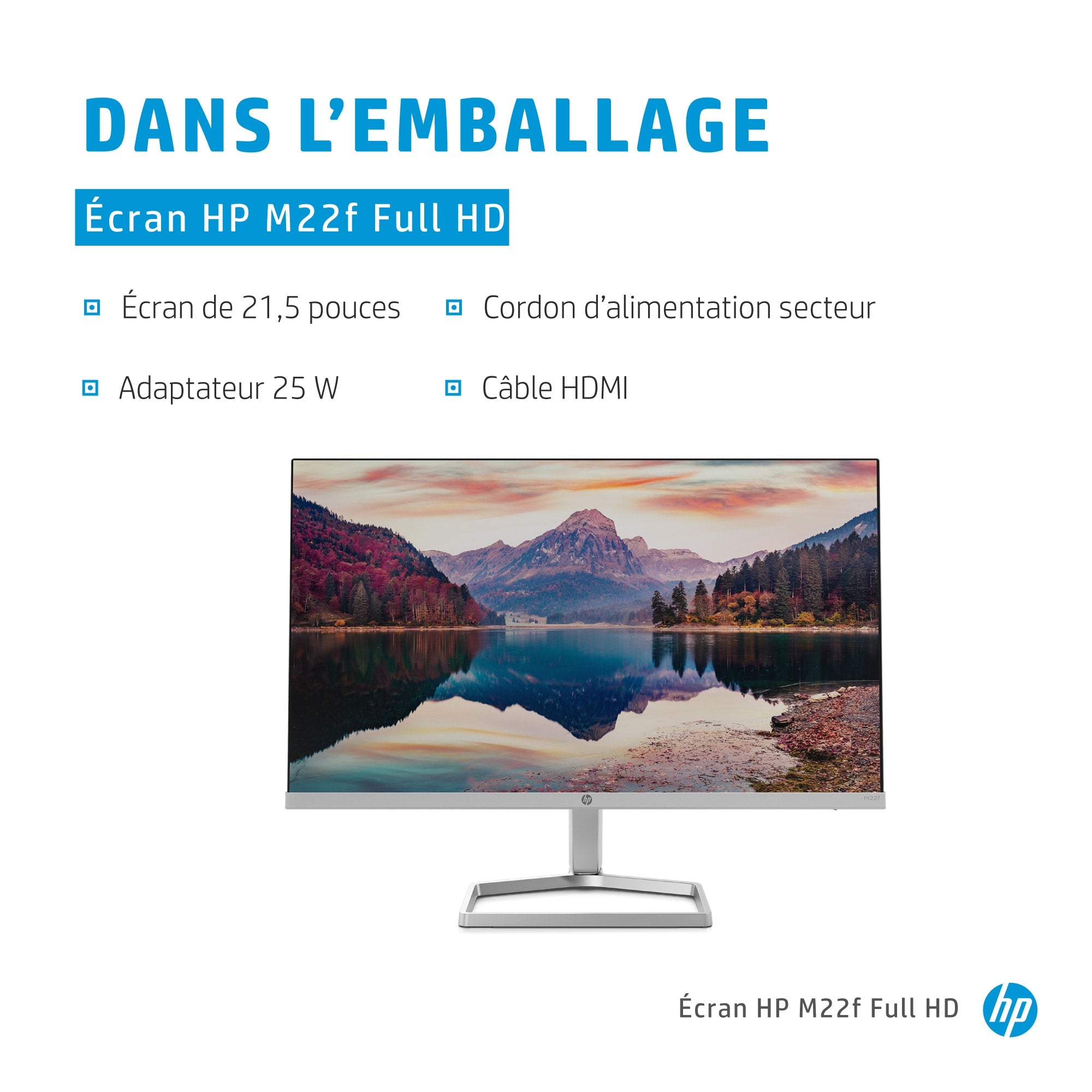 HP Écran Full HD M22f