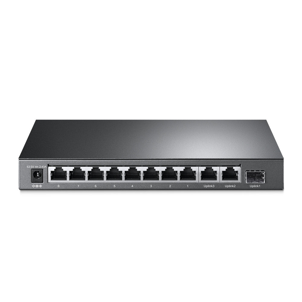 TP-Link TL-SG1210MP commutateur réseau Non-géré Gigabit Ethernet (10/100/1000) Connexion Ethernet, supportant l'alimentation via ce port (PoE) Noir