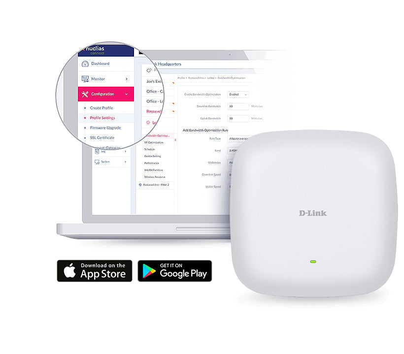 D-Link DAP‑X2810 Point d’accès PoE bibande AX1800 Wi-Fi 6
