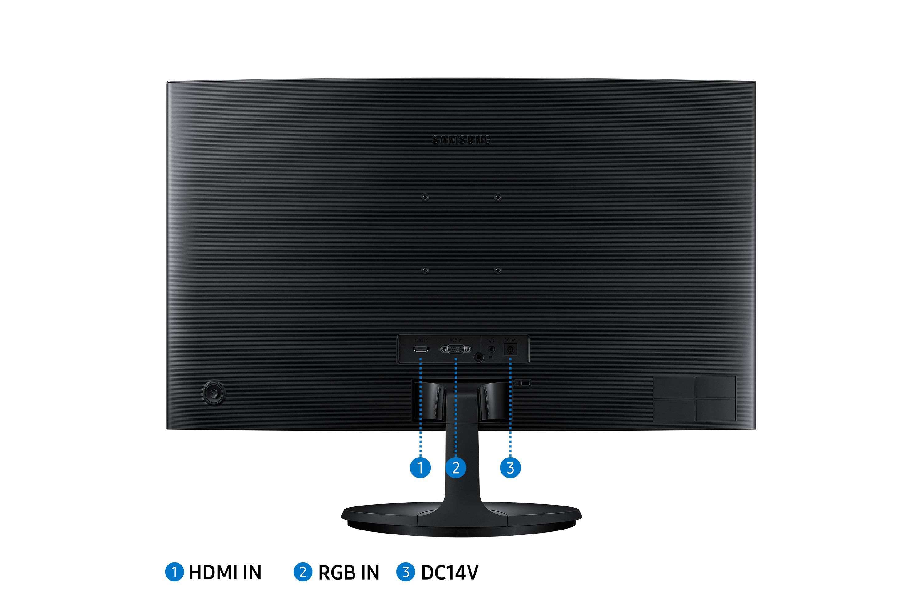 Samsung C24F390FHR écran plat de PC 59,7 cm (23.5") 1920 x 1080 pixels Full HD LCD Noir